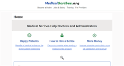 Desktop Screenshot of medicalscribes.org