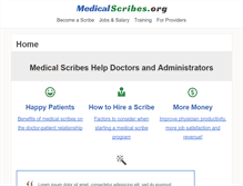Tablet Screenshot of medicalscribes.org